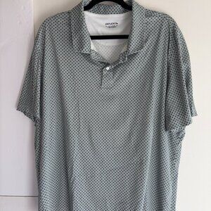 UNTUCKit XXL Short Sleeve Green Print Polo 100% Cotton